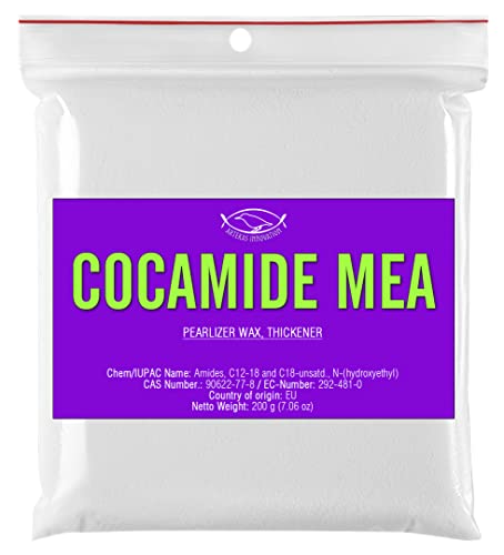 Cocamide MEA - שעווה של פנינים - מעבה - לקוסמטיקה DIY ופרויקטים אחרים של מלאכה - 200 גרם | 7.06 גרם